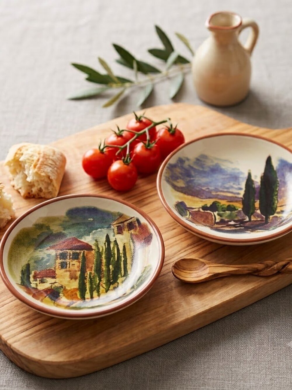 William Sonoma Dipping Bowls Tuscan Theme set of 2